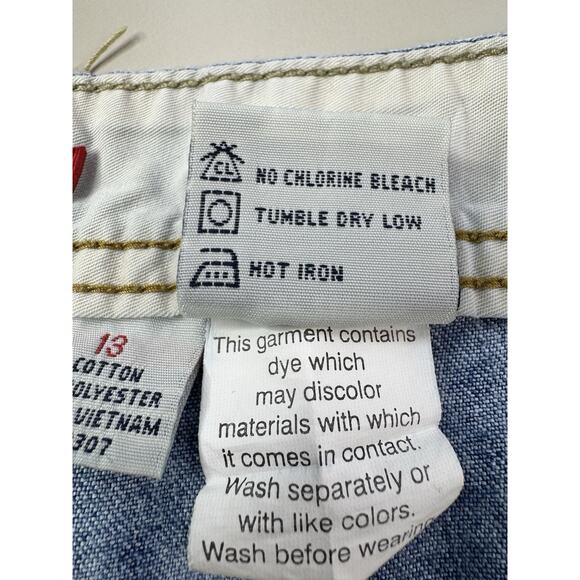 Vintage Y2K UnionBay Womens Denim Cargo Shorts 13 Blue Juniors Retro Millennial - Picture 11 of 16